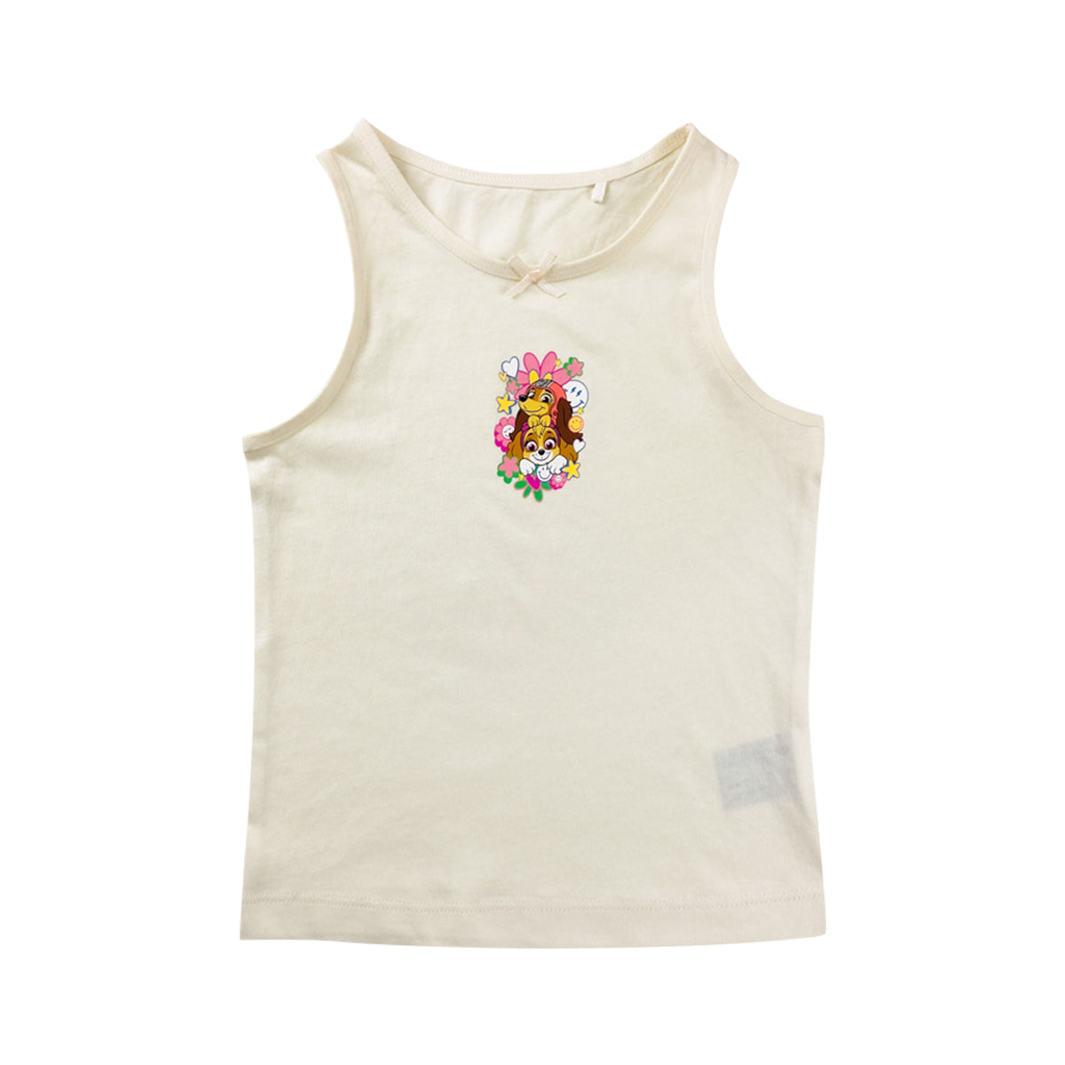 Girl's Print Scoop Neck Soft Sleeveless Vest Tank Tops