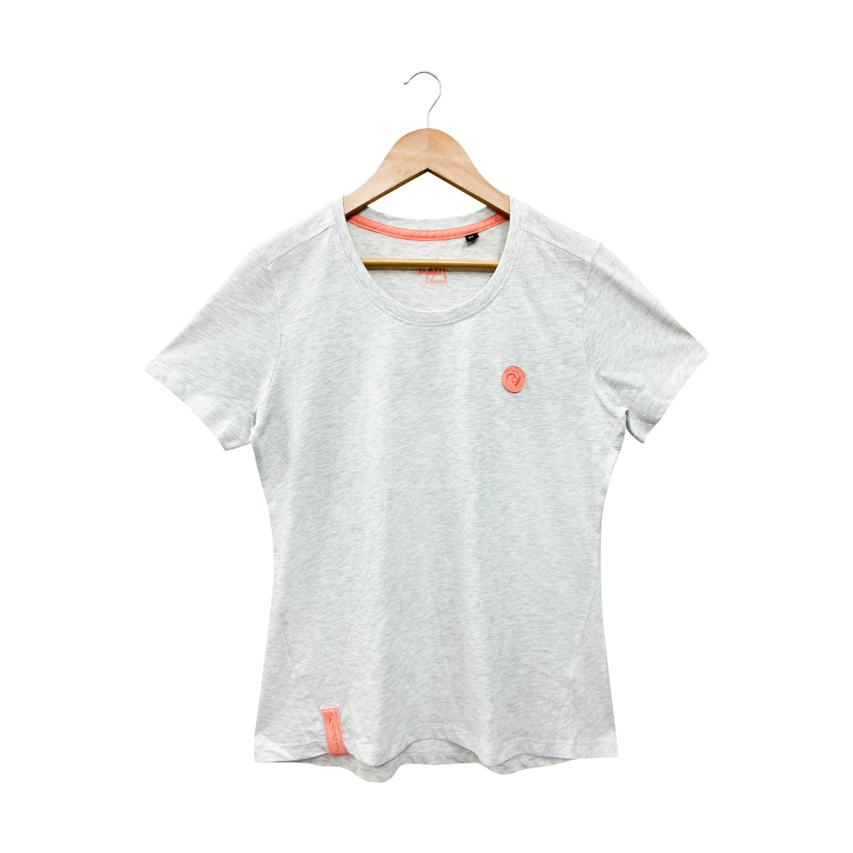 Womens Semi Long Round Neck Short Sleeve Casual Cotton T-Shirt