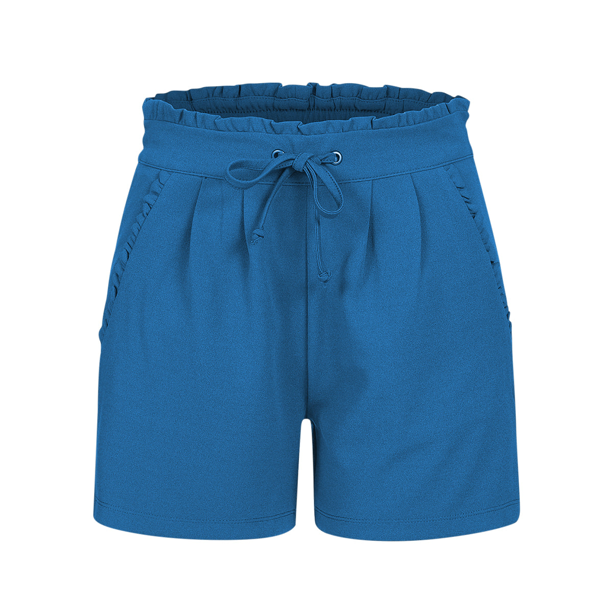Womens Regular Fit Short Polyester Drawstring Shorts