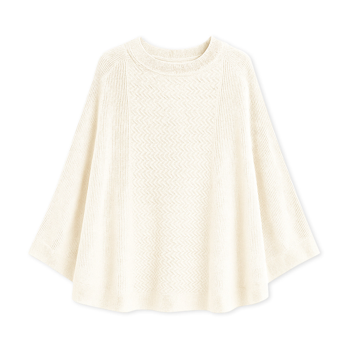 Womens Cozy Knit Poncho Soft Warm Fabric Cape