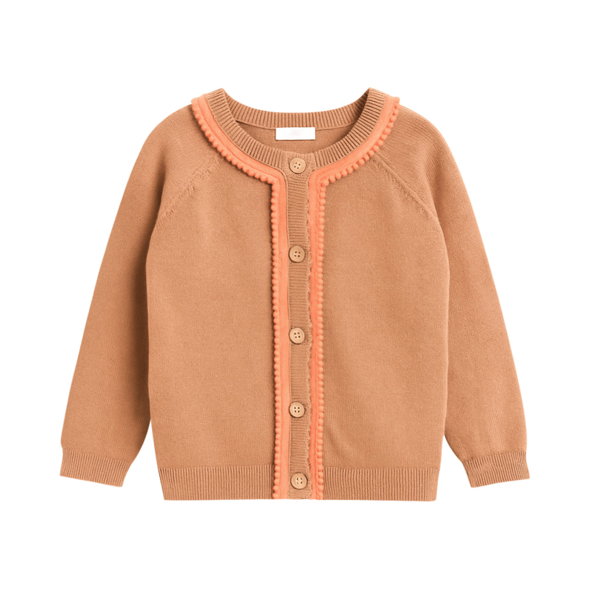 Girls Cotton Knitted Cardigan Sweater