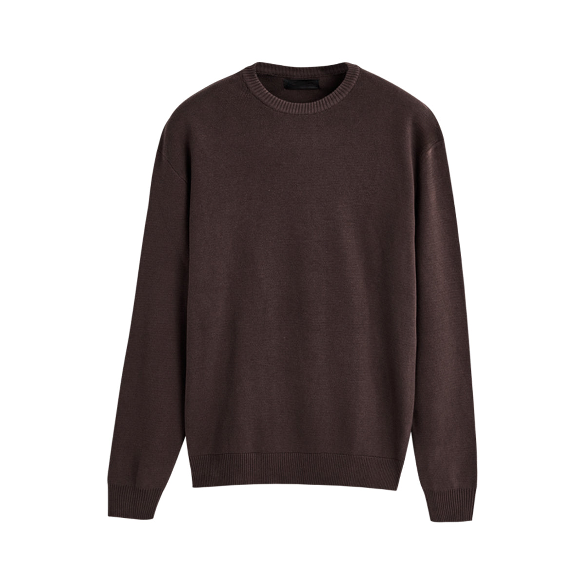Mens Basic Knit Crew Neck Long Sleeve Pullover Sweater