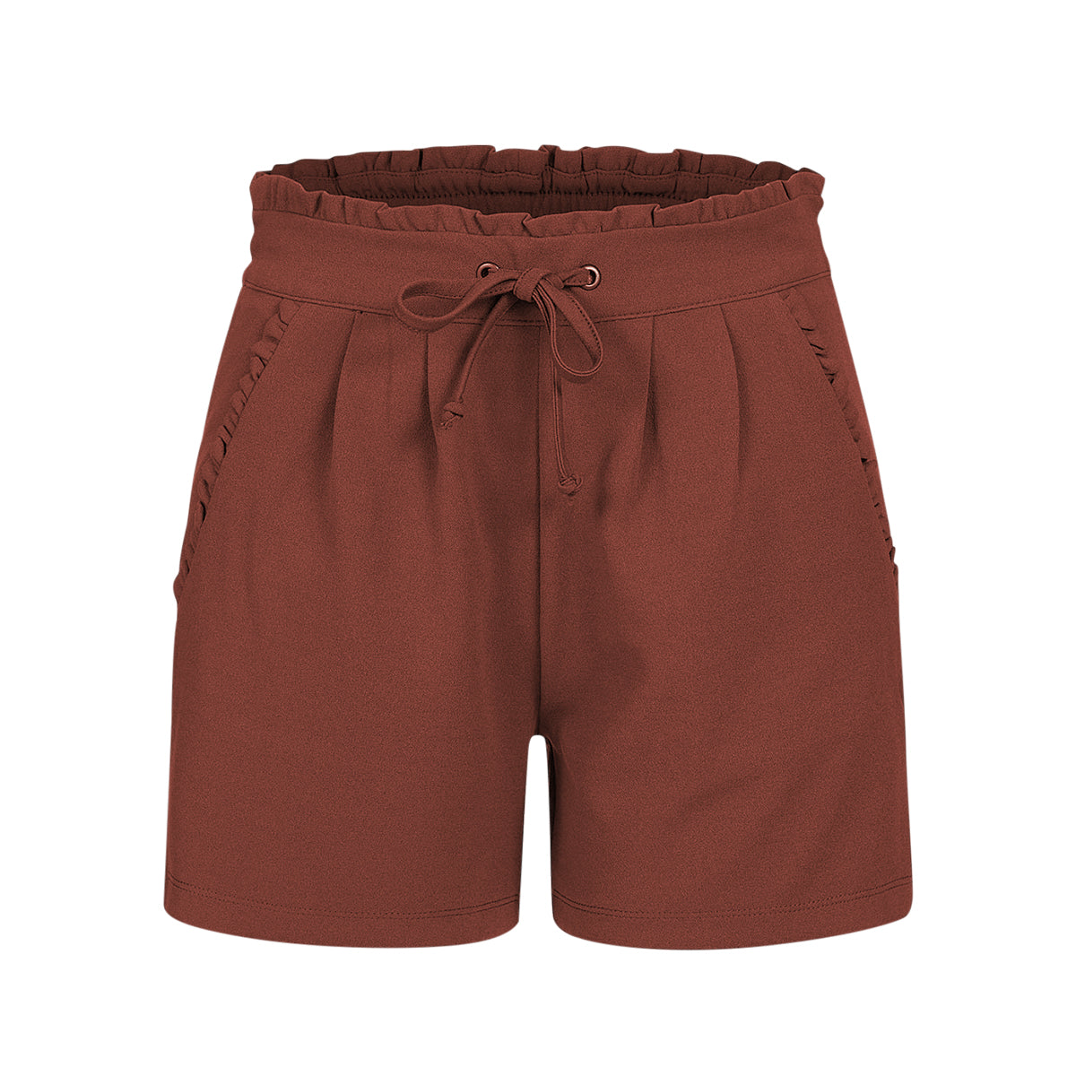 Womens Regular Fit Short Polyester Drawstring Shorts