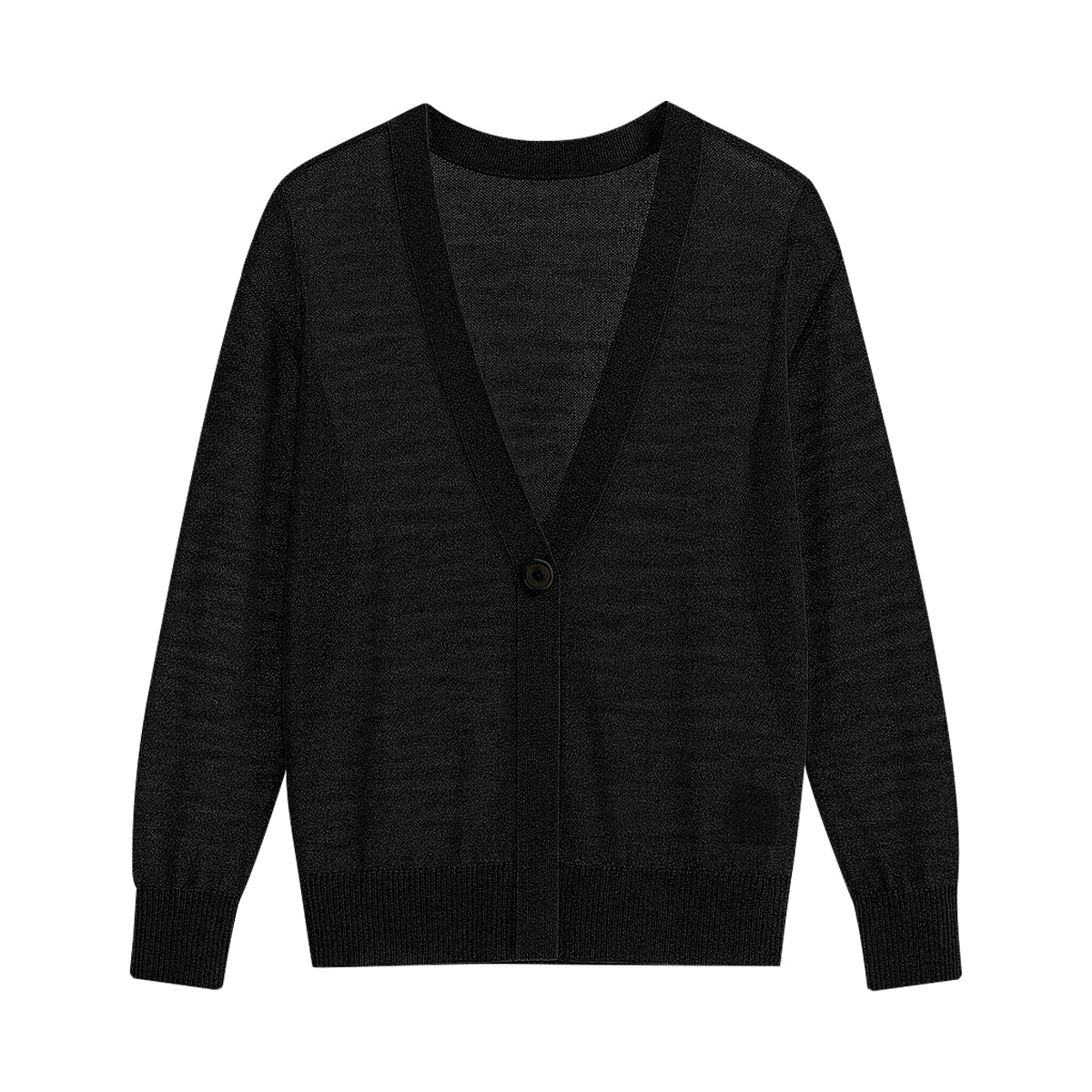 Womens Lightweight Sheer Knit V-Neck Cardigan