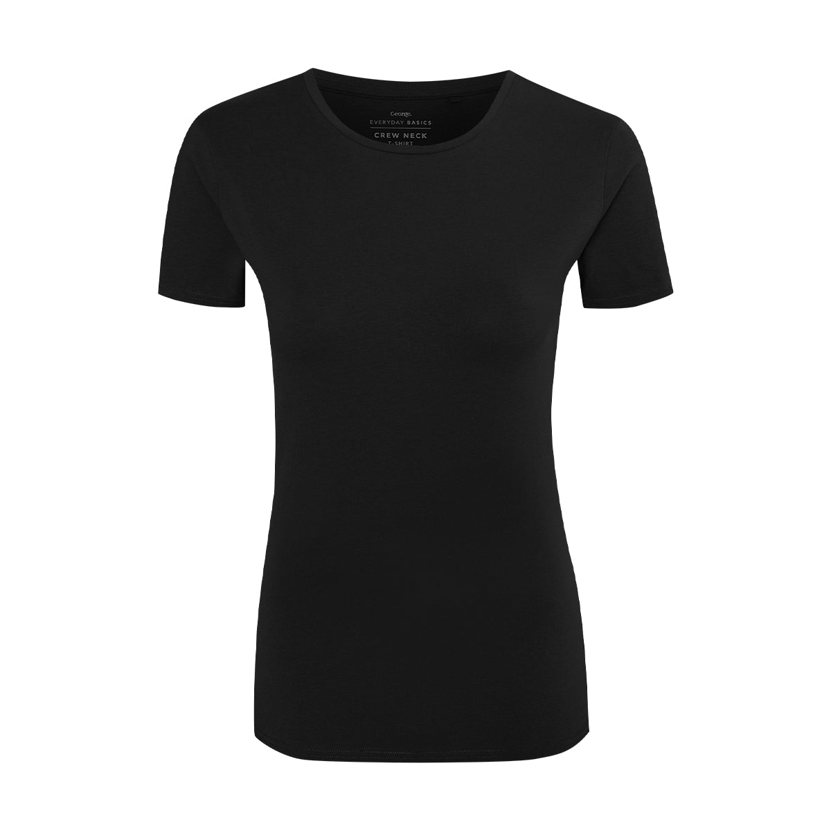 Womens Crew Neck Short Sleeve Soft Cotton Jersey T-Shirt