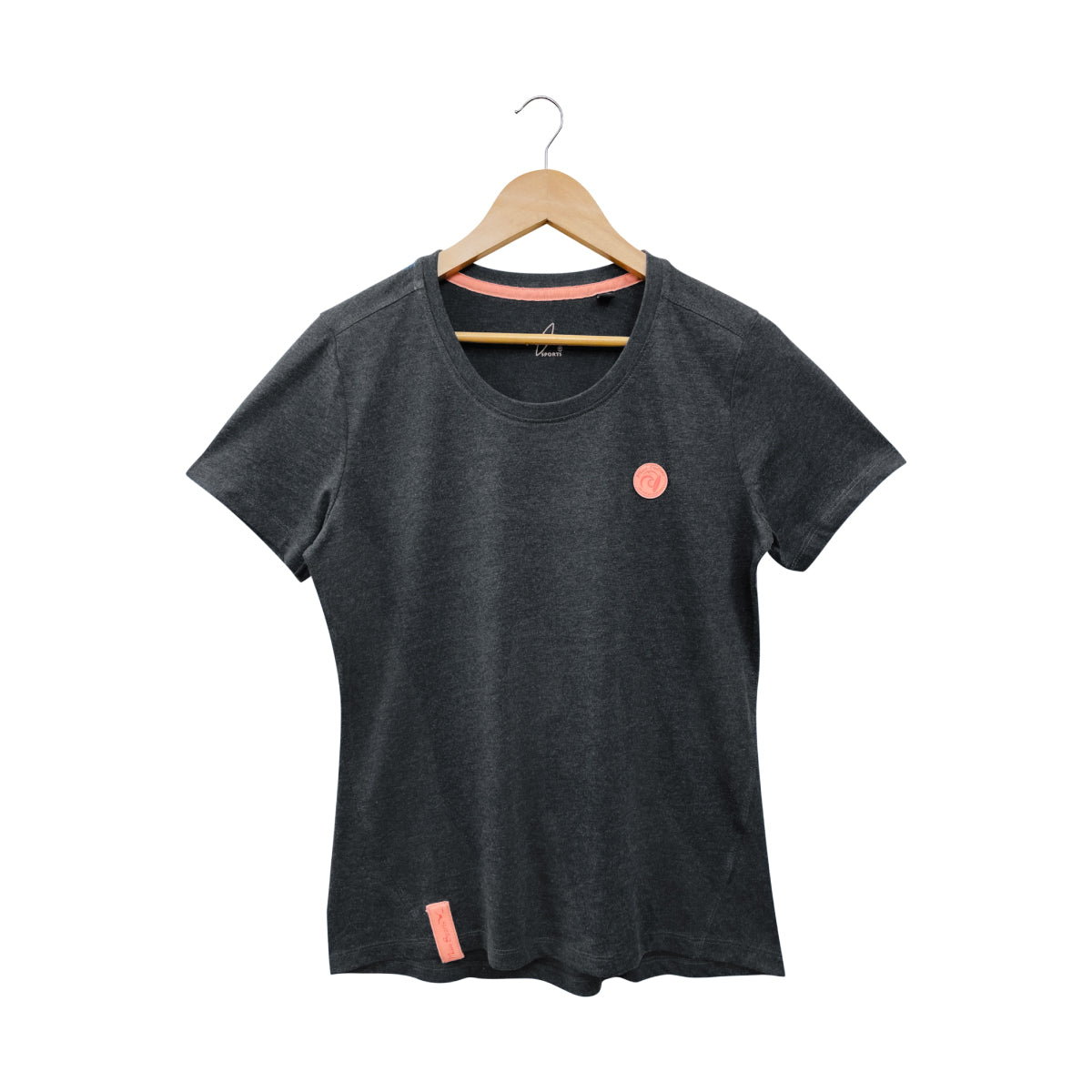 Womens Semi Long Round Neck Short Sleeve Casual Cotton T-Shirt