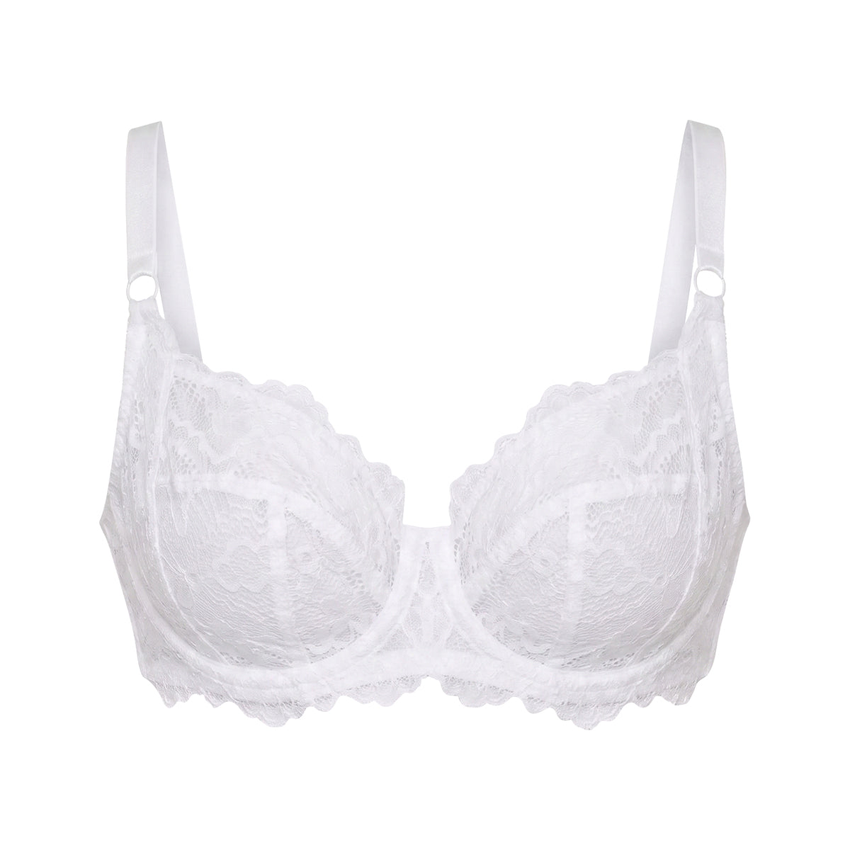 Womens Non-Padded Full Cup Underwired Lace Bra