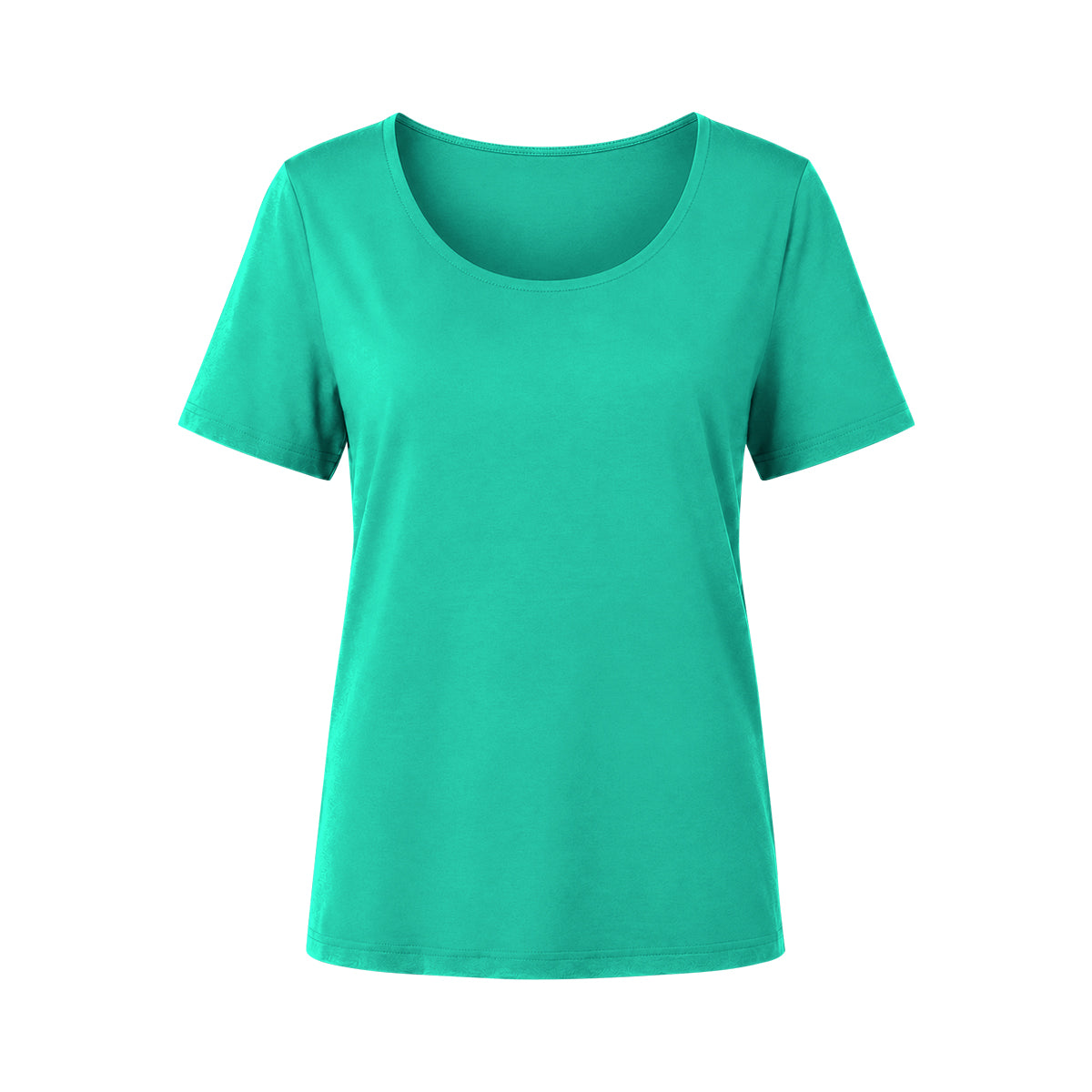 Women's Cotton Scoop Neck Short Sleeve T-Shirt