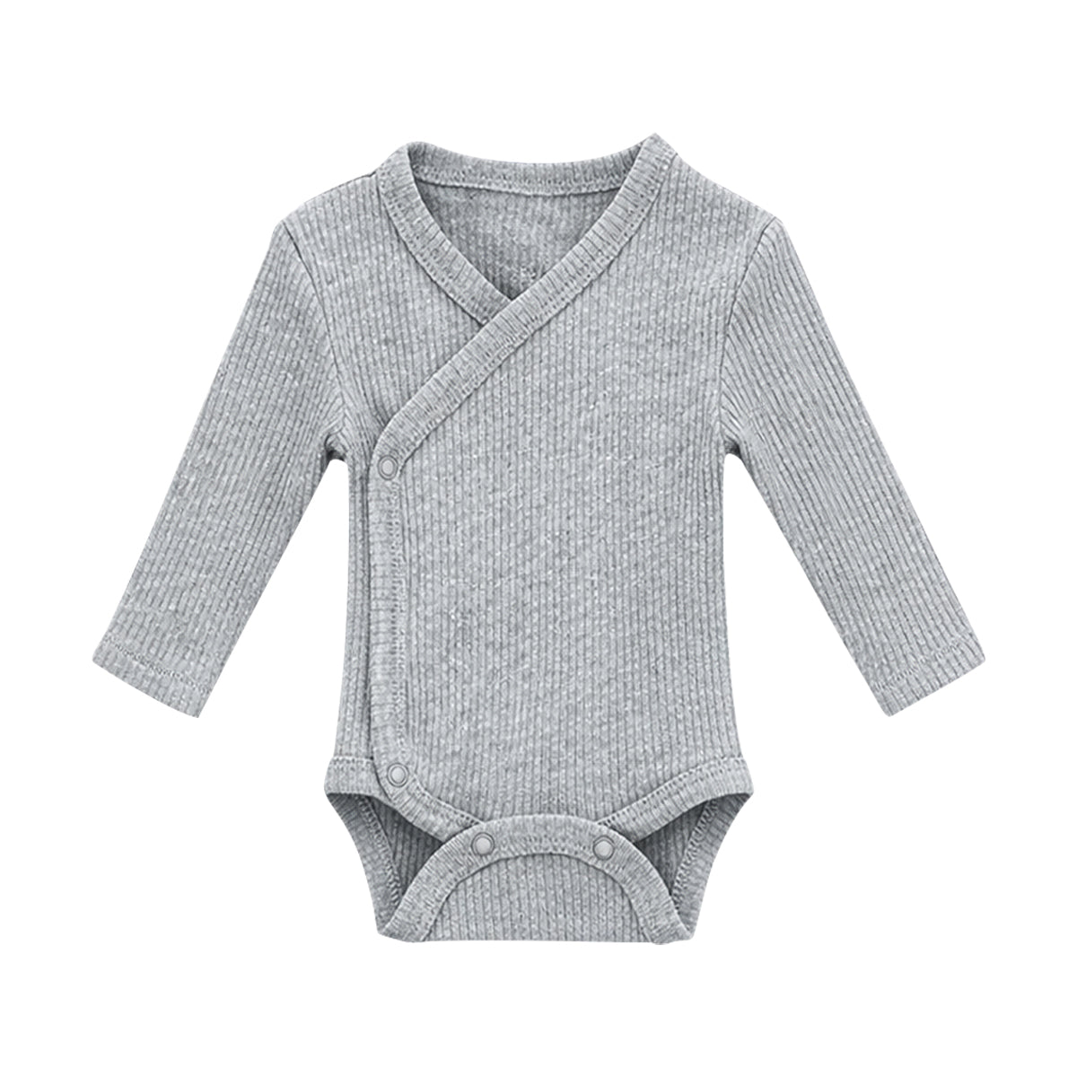 Toddler Baby Cotton Rib Long Sleeve Bodysuit Romper