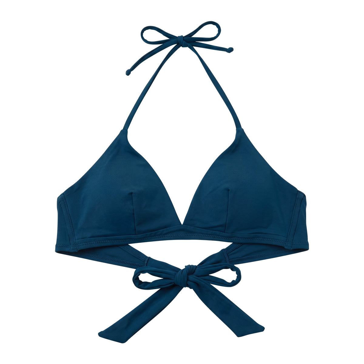Women's Padded Halter Neck Tie-Back Bikini Bra