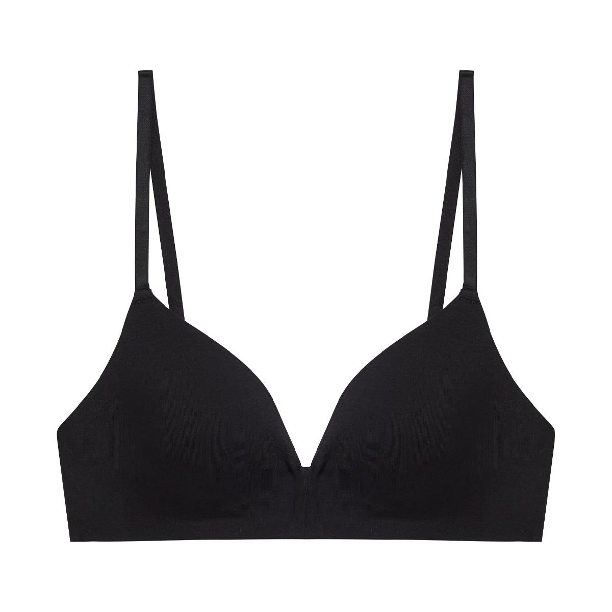 Womens Organic Cotton Padded Soft-Cup Adjustable Straps Bra