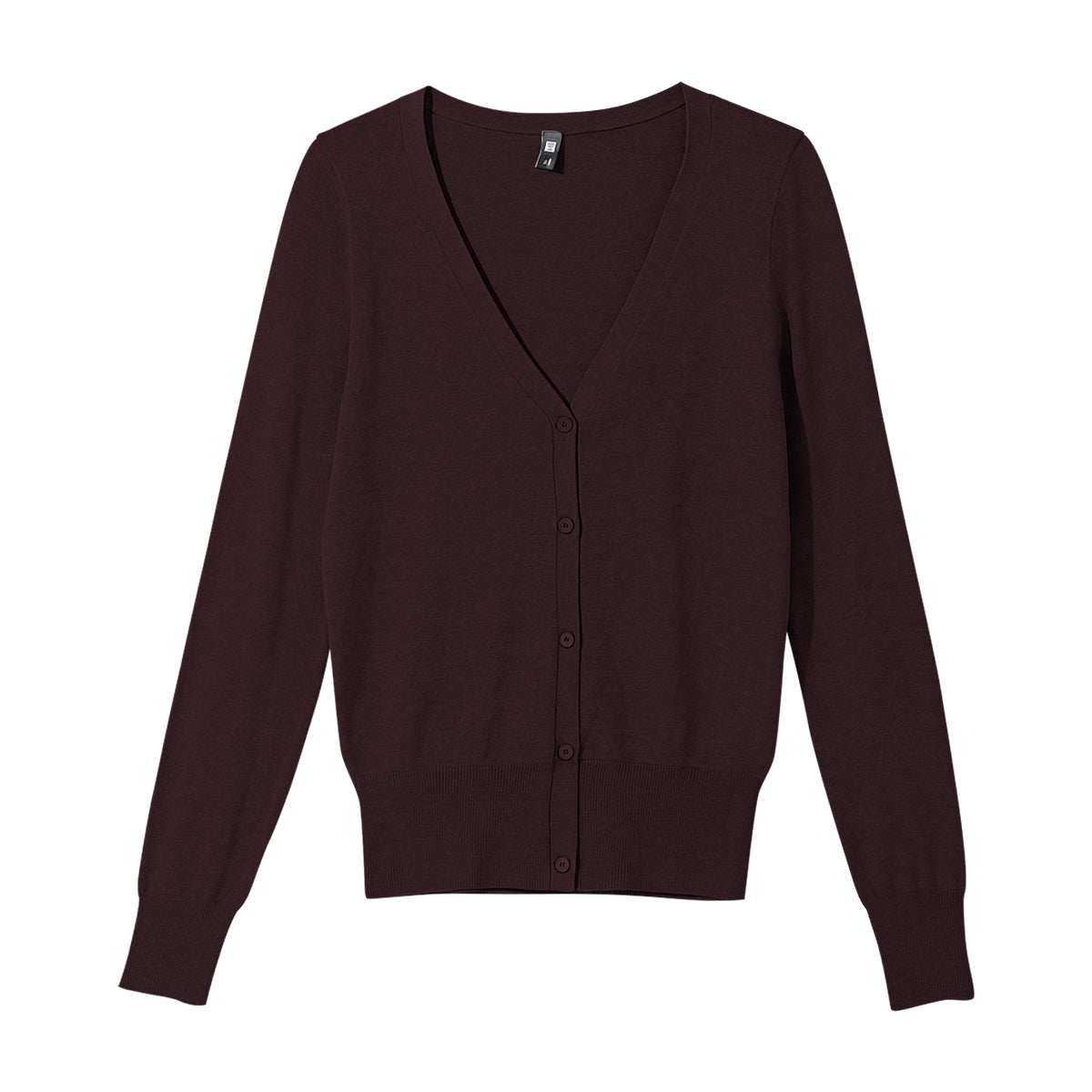 Womens Classic V-Neck Button-Down Long Sleeve Cardigan Sweater