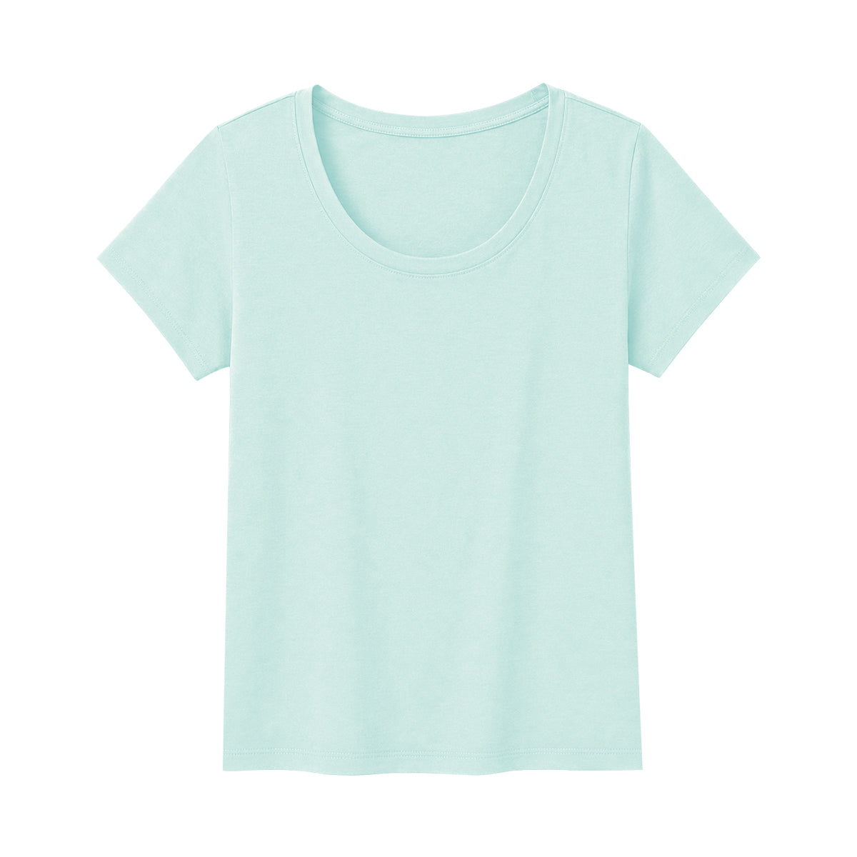 Women's Cotton Solid Scoop Neck T-Shirt