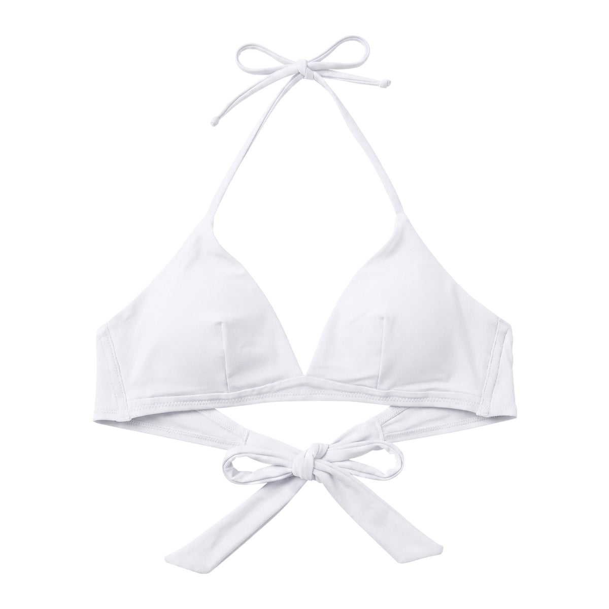 Women's Padded Halter Neck Tie-Back Bikini Bra