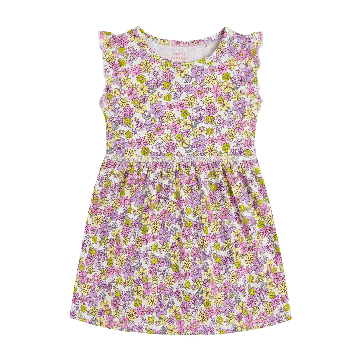 Girls Soft Cotton Printed Sleeveless Casual Summer Dress