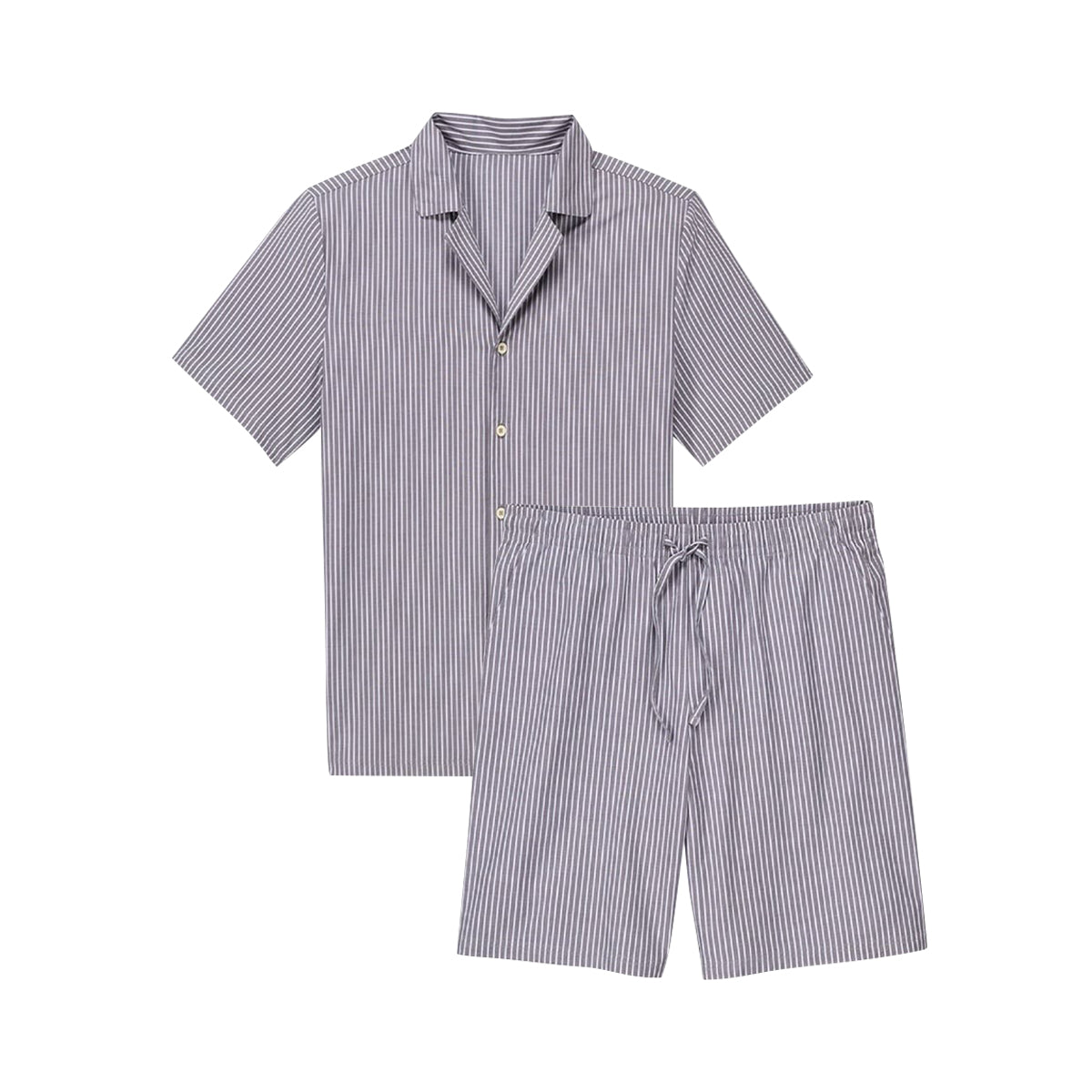 Mens Cotton Shorty Co-Ord Sleepwear Pajama Set