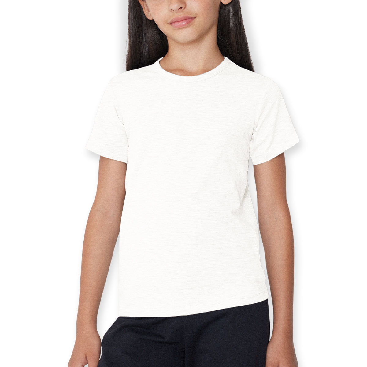 Pack of 2 Girls Basic Round Neck Cotton Undershirt