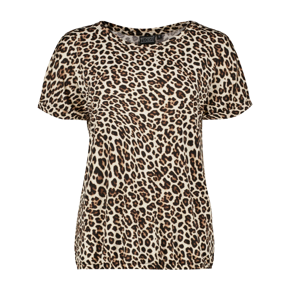 Womens Printed Short Sleeve Round Neck T-Shirt