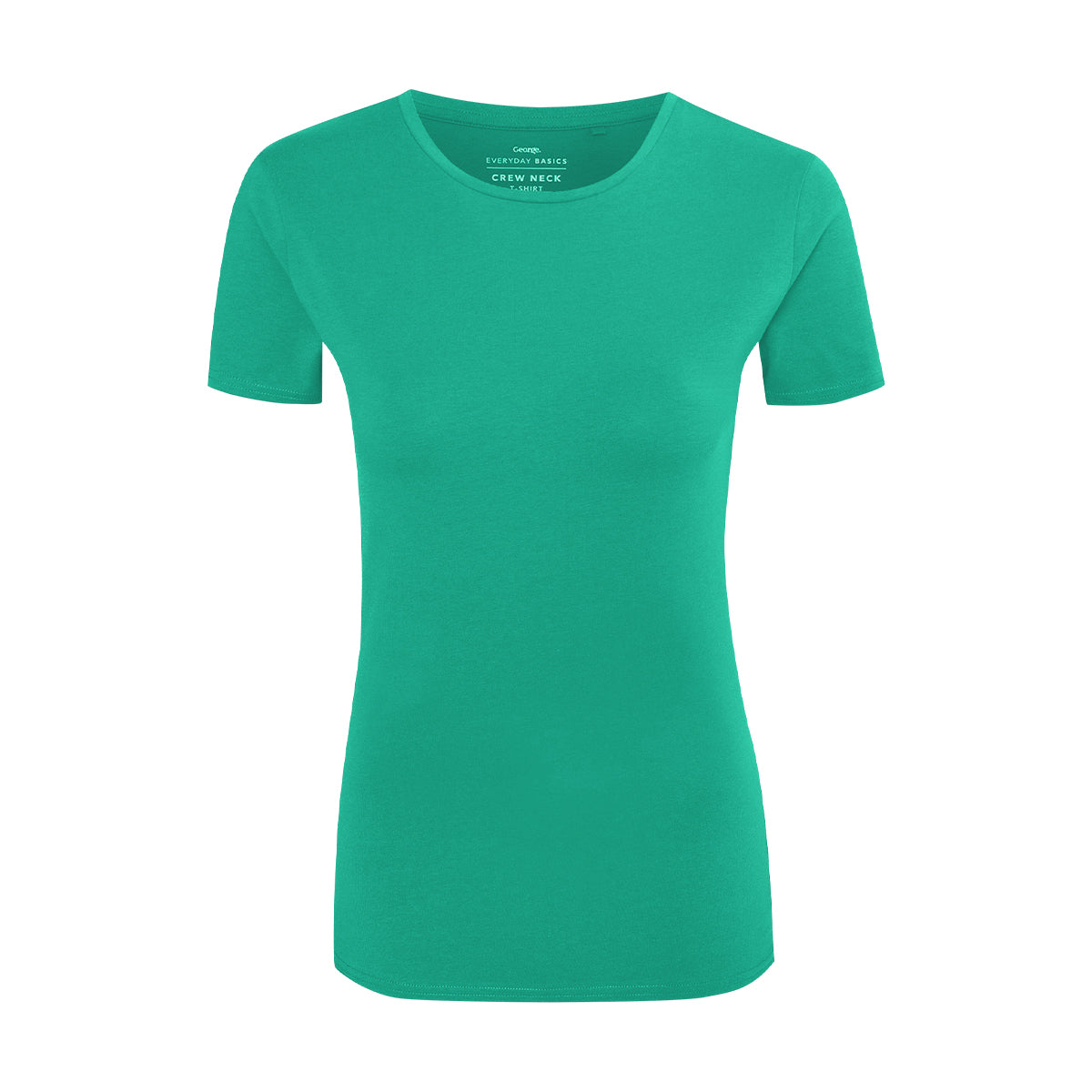 Womens Crew Neck Short Sleeve Soft Cotton Jersey T-Shirt