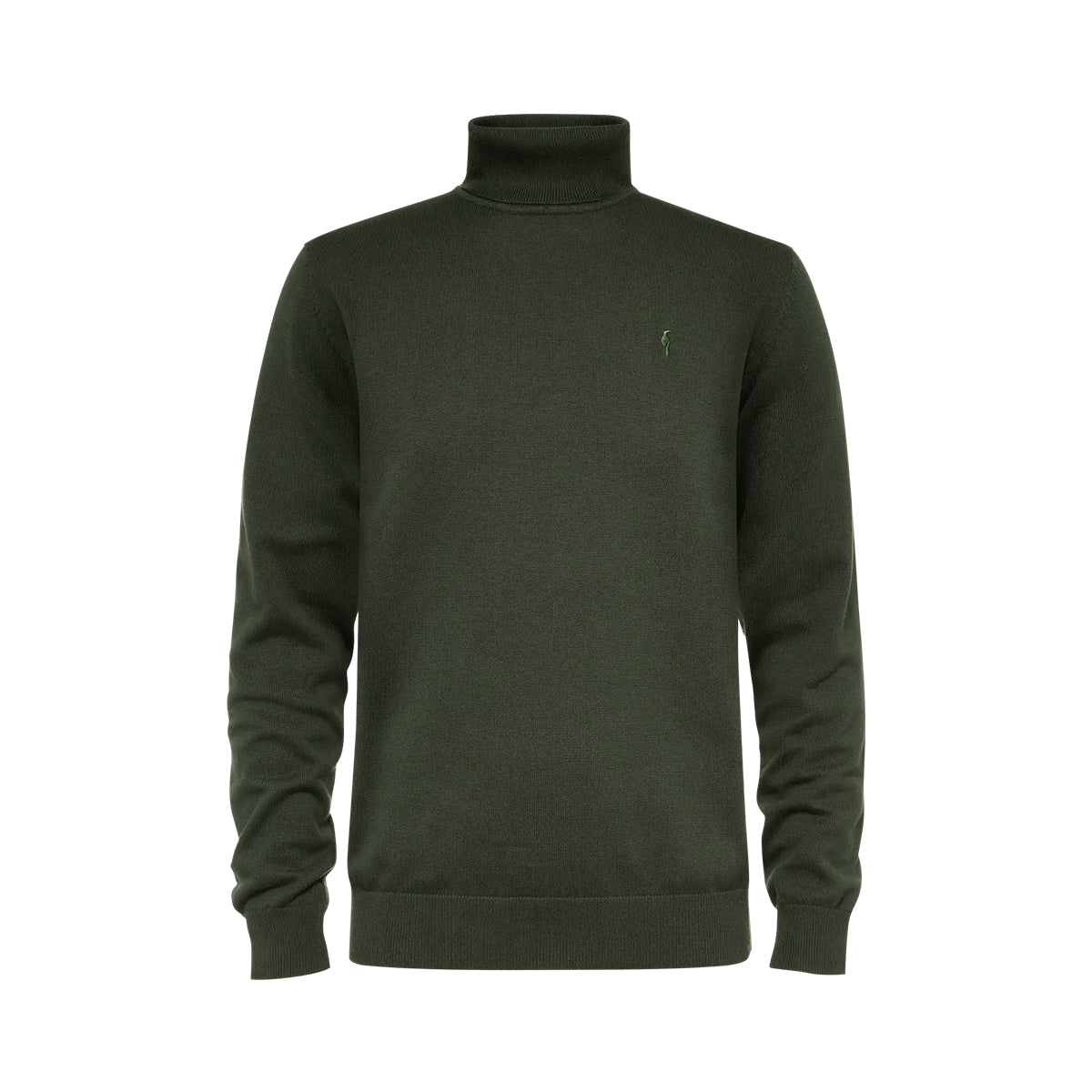 Mens Premium Cotton Turtleneck Long Sleeve Knit Sweater