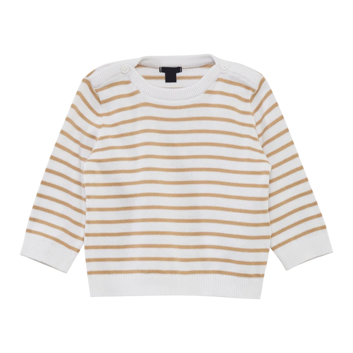 Toddler Baby Soft Cotton Striped Knit Full Sleeve Sweater