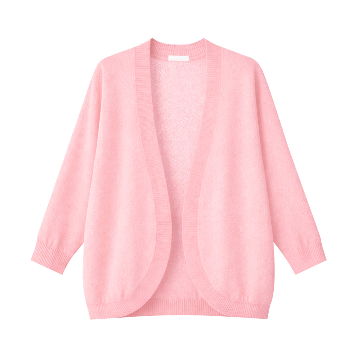 Womens Soft Knit Open-Front Lightweight Long Sleeve Cardigan