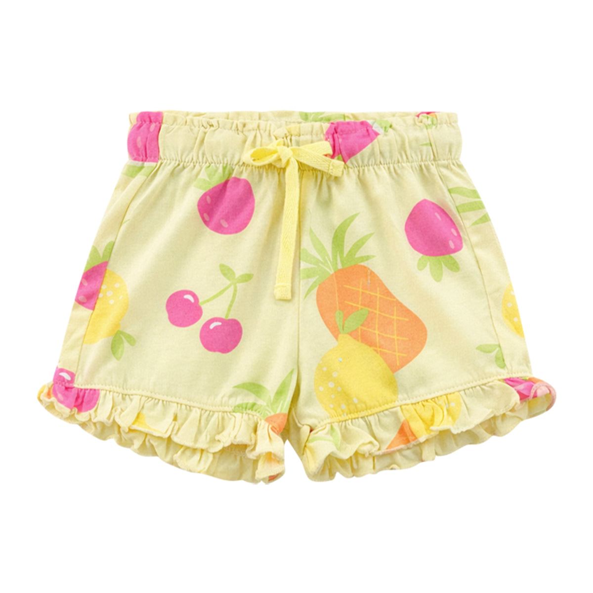 Baby Girls Cute Printed Soft Cotton Summer Frill Shorts