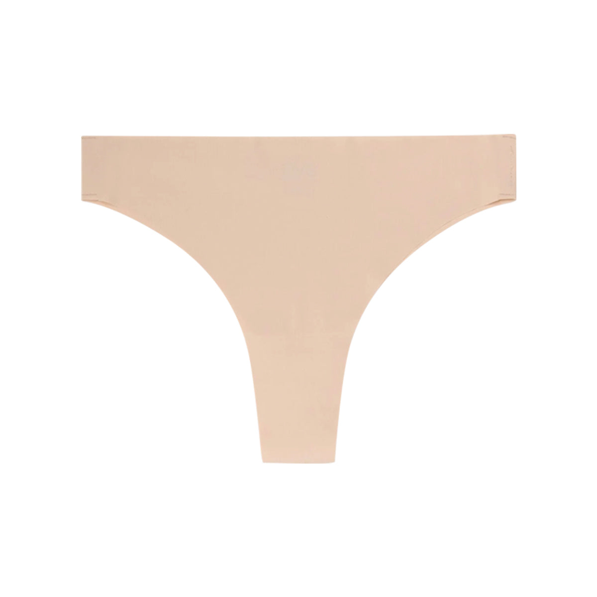 Womens Seamless Mid Rise Nylon Stretch Invisible Comfort Thong