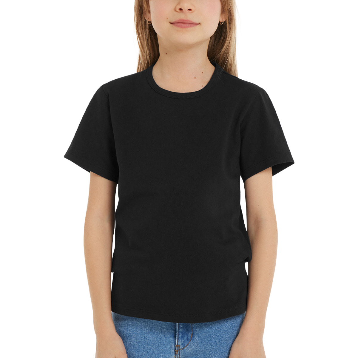 Pack of 2 Girls Basic Round Neck Cotton Undershirt