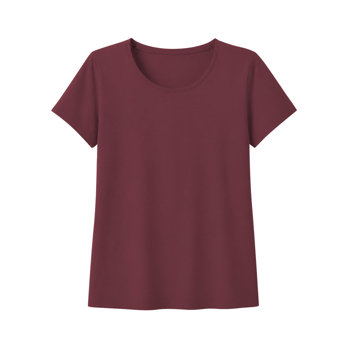 Women's Basic Cotton Scoop Neck Short Sleeve T-Shirt