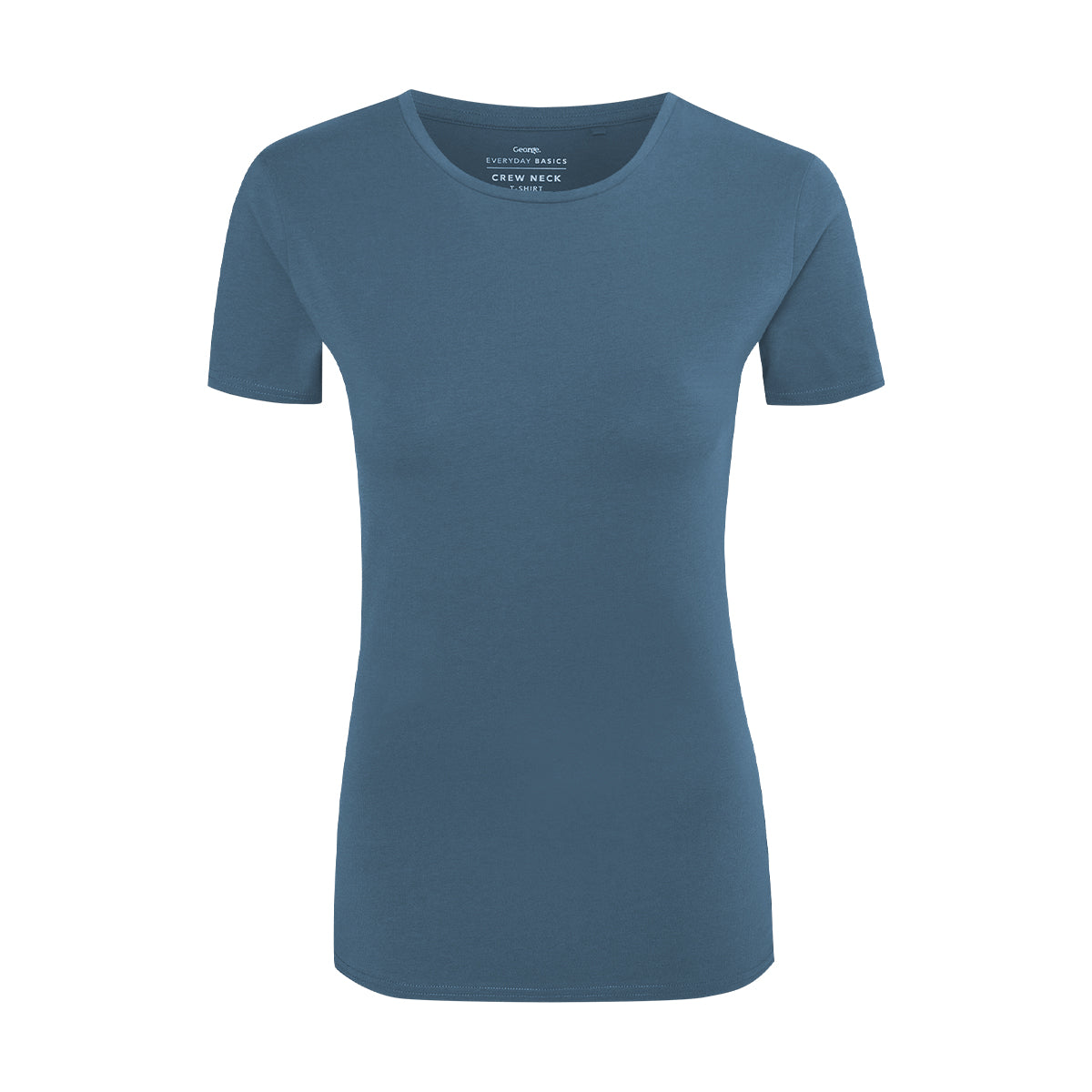 Womens Crew Neck Short Sleeve Soft Cotton Jersey T-Shirt