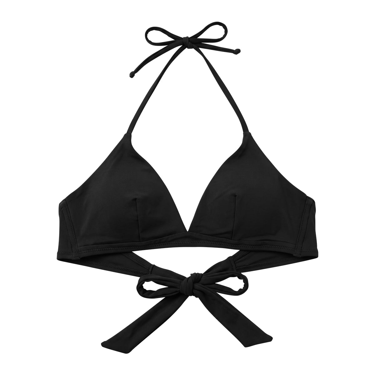 Women's Padded Halter Neck Tie-Back Bikini Bra
