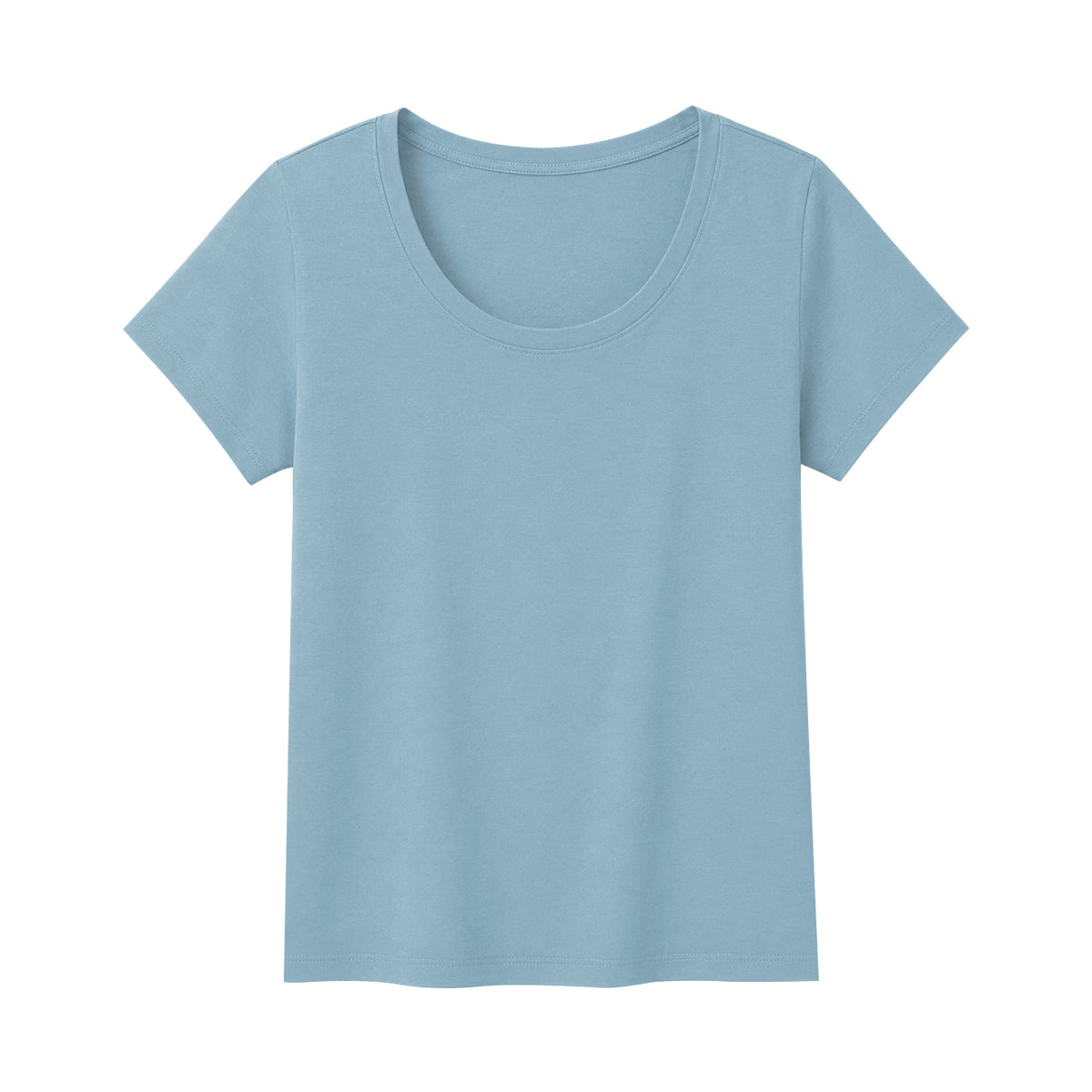 Women's Cotton Solid Scoop Neck T-Shirt