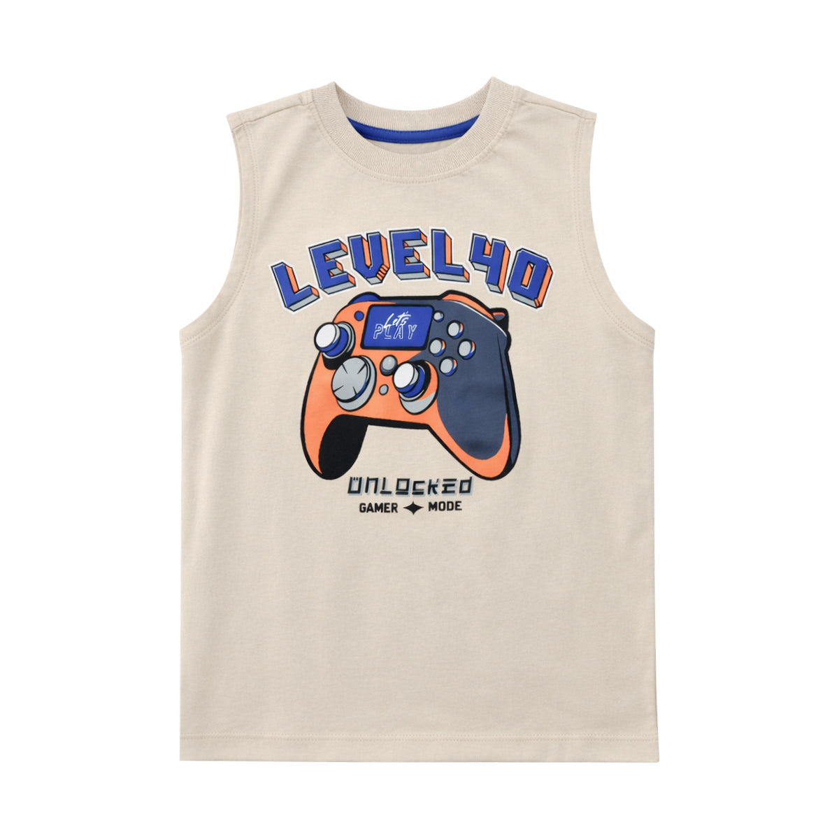 Boys Printed Sleeveless Soft Cotton & Breathable Summer Tank Top