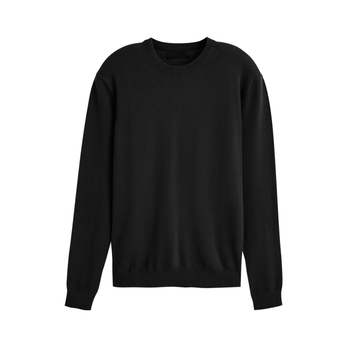Mens Basic Knit Crew Neck Long Sleeve Pullover Sweater