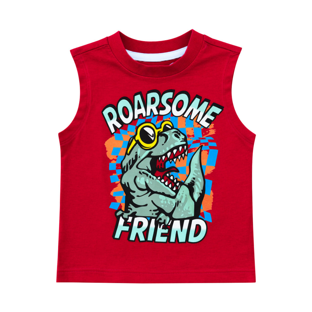 Boys Printed Sleeveless Soft Cotton & Breathable Summer Tank Top