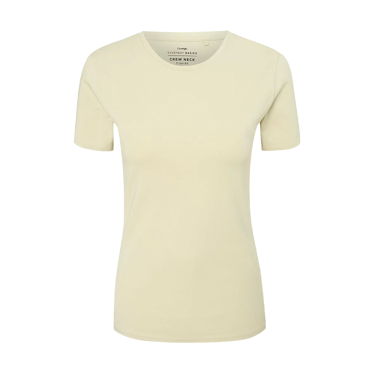 Womens Crew Neck Short Sleeve Soft Cotton Jersey T-Shirt