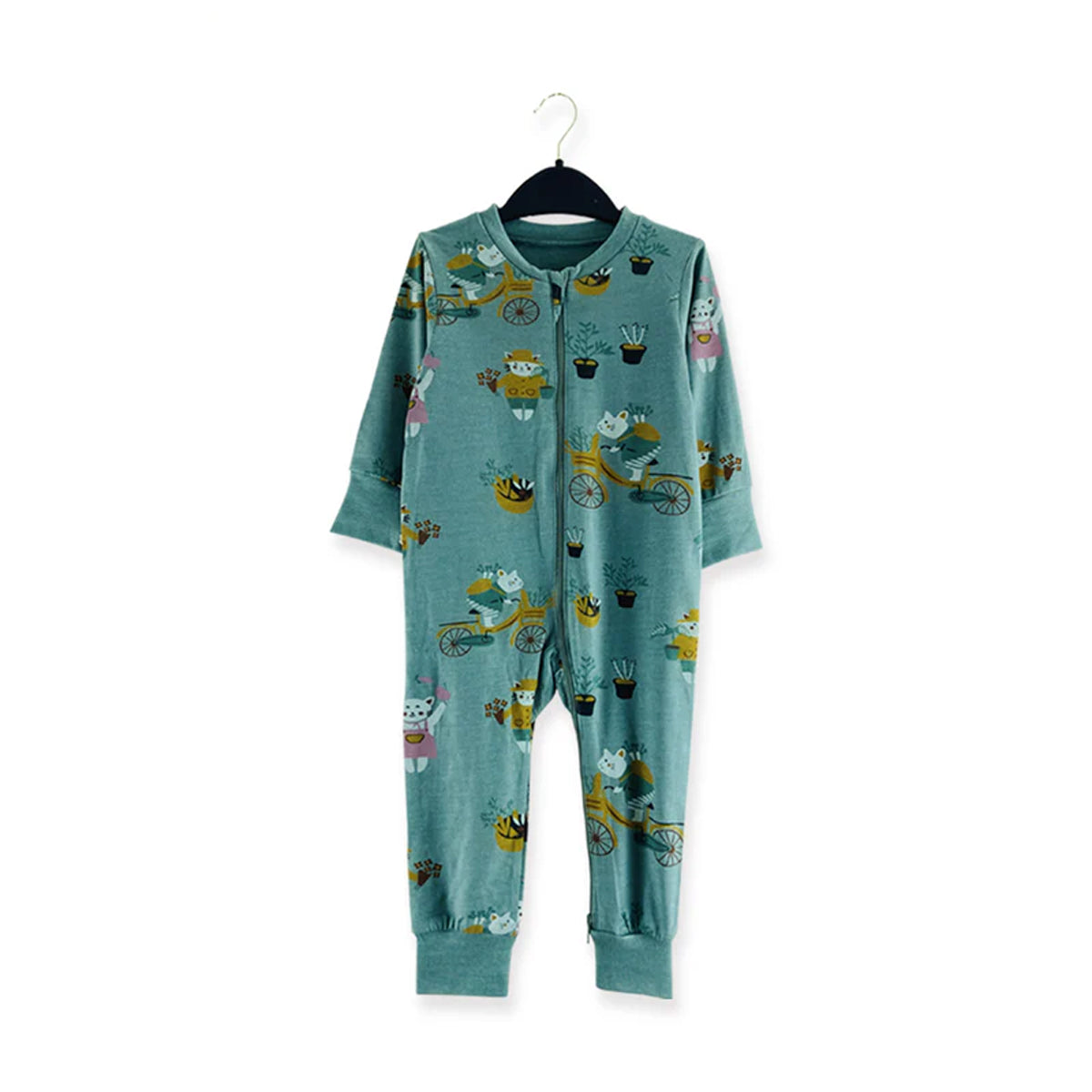 Baby Organic Cotton Printed Sleepsuit Full Body Romper