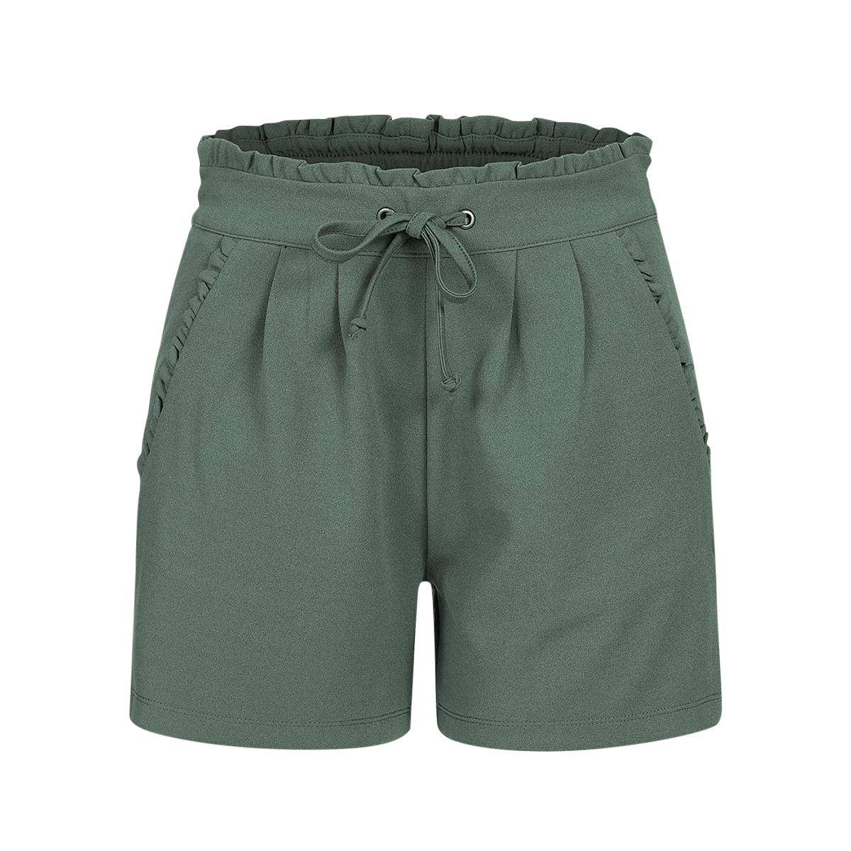 Womens Regular Fit Short Polyester Drawstring Shorts