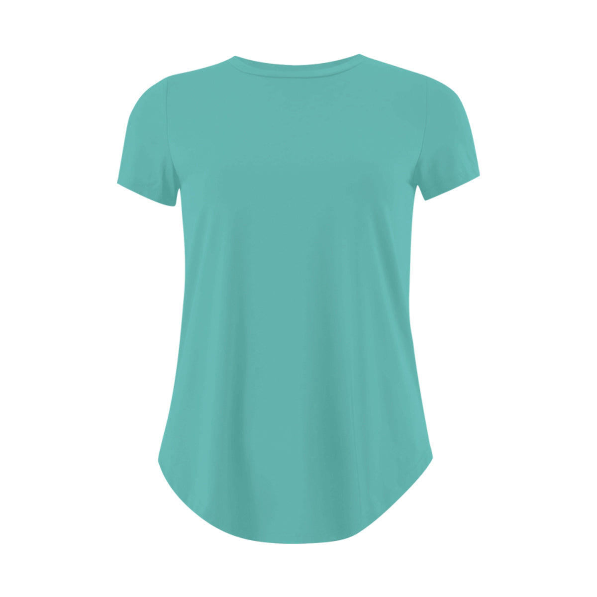 Women's Round Neck Breathable Stretch Activewear Longline T-Shirt
