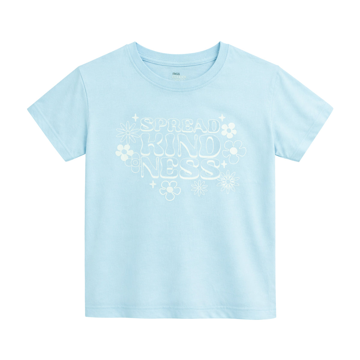 Girls Fun Printed Soft Cotton Short Sleeve Crew Neck T-Shirt