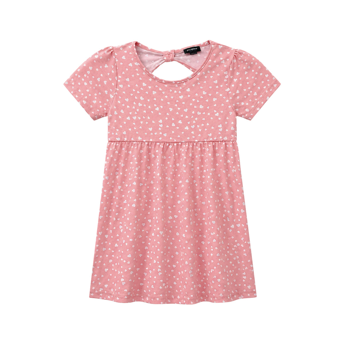 Girls Comfortable Printed Casual Short Sleeve Frock