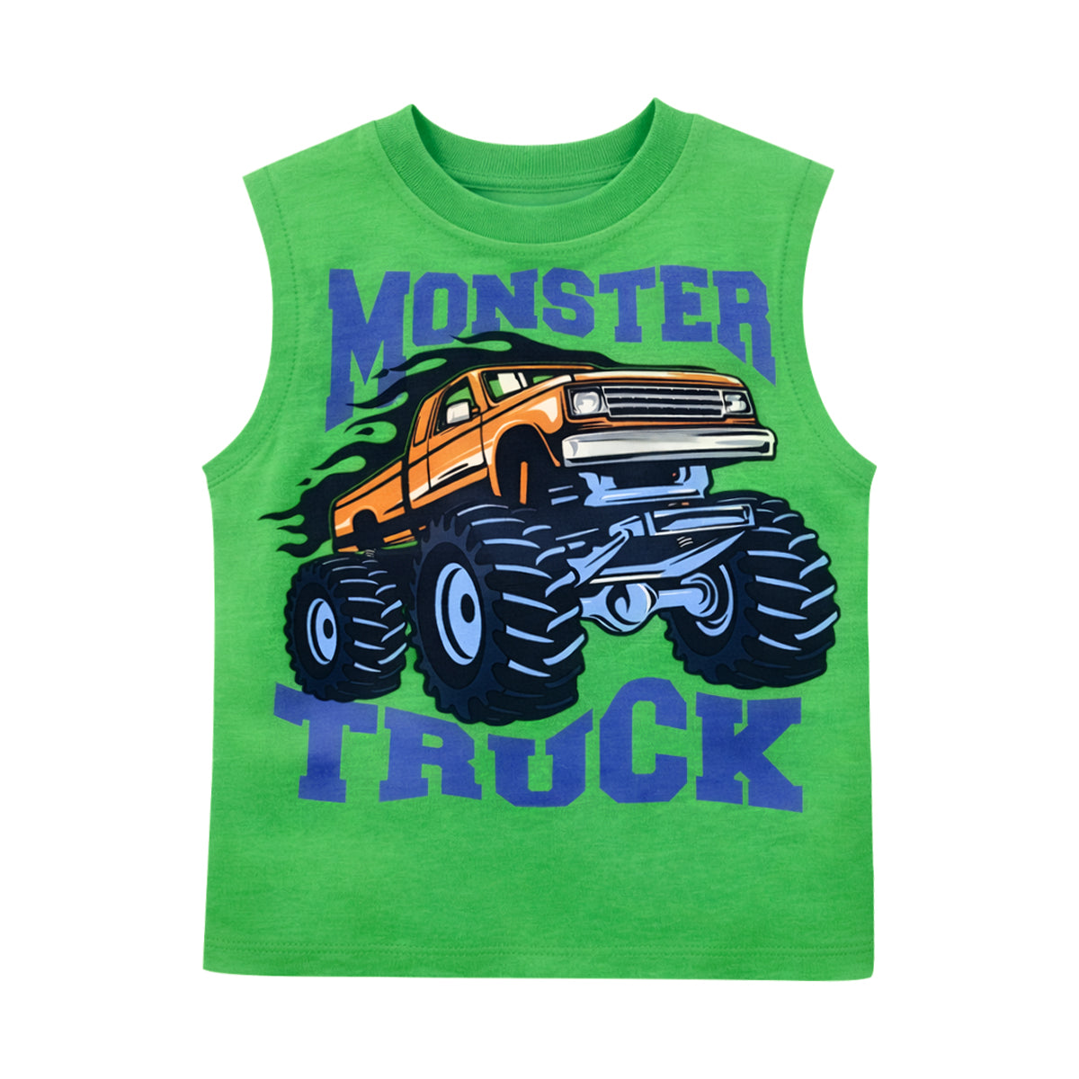 Boys Printed Sleeveless Soft Cotton & Breathable Summer Tank Top