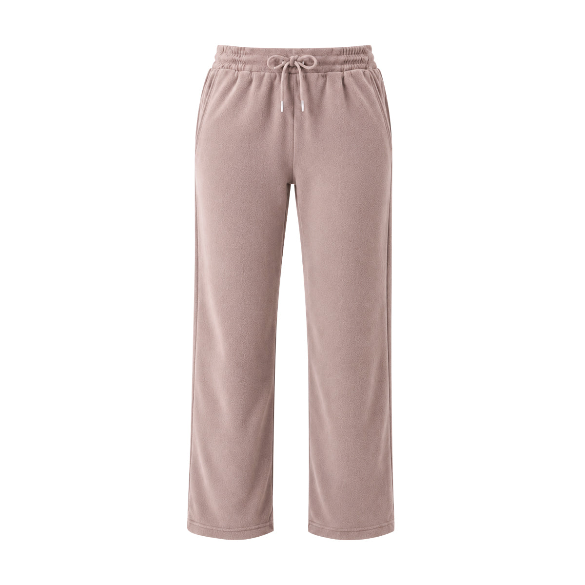 Womens Micro Fleece Straight Leg Pants with Pockets