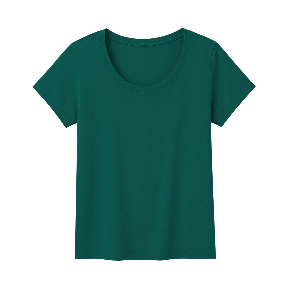 Women's Cotton Solid Scoop Neck T-Shirt
