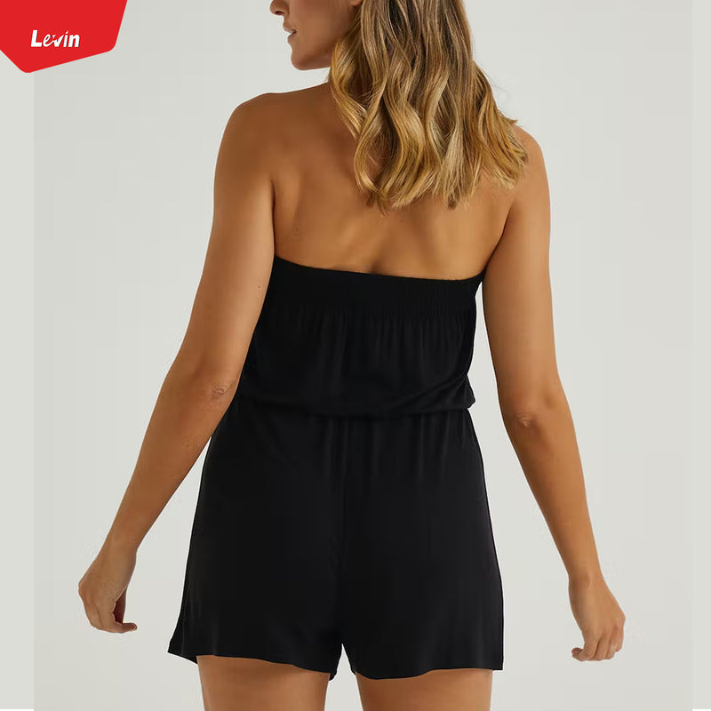 Womens Off Shoulder Jumpsuit Casual Tube Top