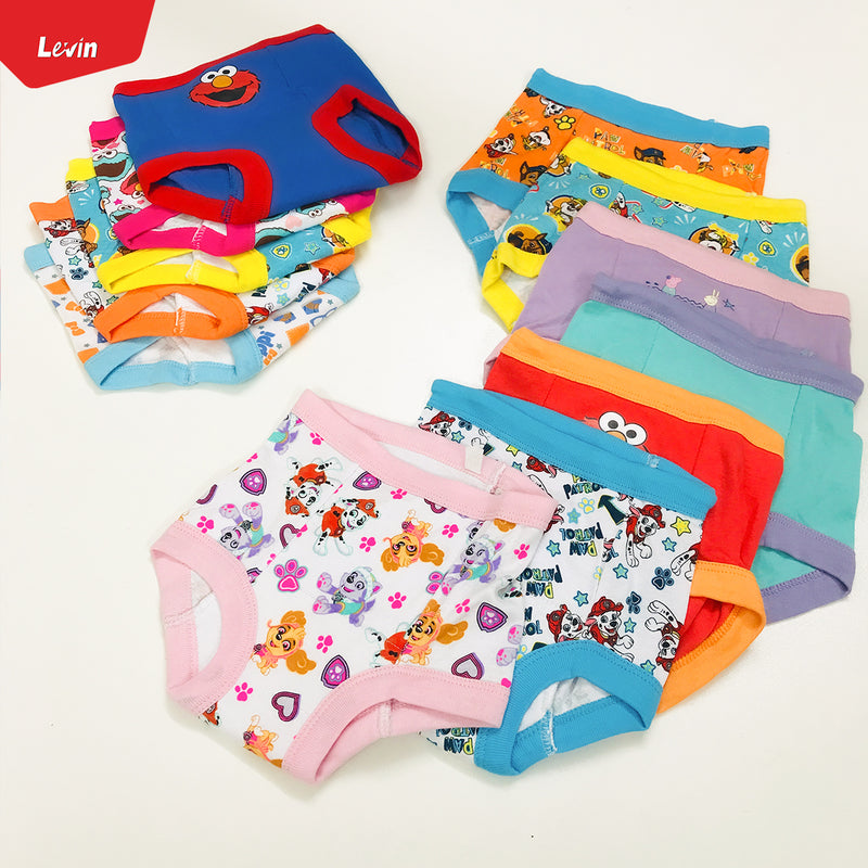 5 Pack Assorted Padded Reusable Potty Training Cotton Underpants for Baby
