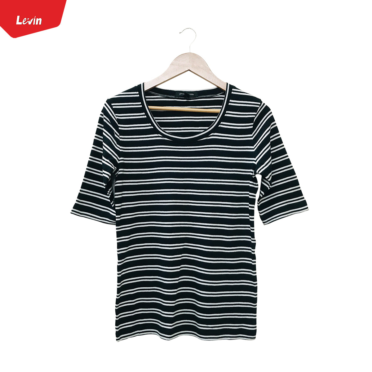 Womens scoop neck Semi Long cotton half sleeve t-shirt
