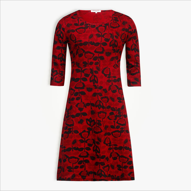 Women's Half Sleeve Empire Waist Long Maxi Dress