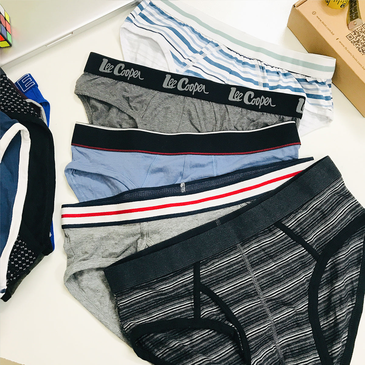 Pack of 3 Mens Outer Elastic Waistbelt Cotton Briefs